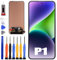 ERYNK Écran LCD pour Oukitel P1 [avec empreintes digitales] [6,7 pouces] Écran tactile LCD numériseur avec kit d'outils