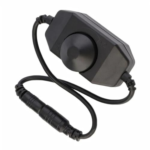 Zambuph LED Stufenloser Dimmerschalter Indoor Outdoor Dimming Controller Stromkabel Stecker Buchse Beleuchtungszubehör