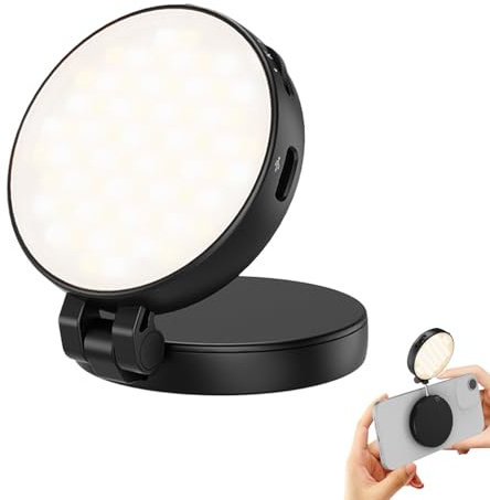 Hogvinnatil Selfie-Lampe für Telefon, Fotolampe, magnetisch – Beauty-Lampe für Videos | für Aufnahme von Fotografie, Streaming, Live Zuhause, Büro, Make-up