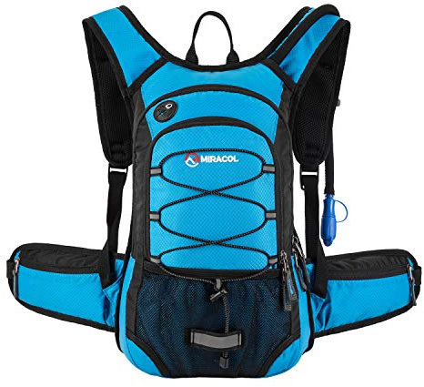 MIRACOL Sac à Dos d'hydratation Isotherme avec Poche à Eau de 2 L Bleu