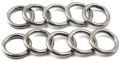5x50mm O Ringe 304 Edelstahl geschweißt Ringe (10 Stück)
