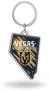 Rico Industries NHL Vegas Golden Knights State Shape Schlüsselanhänger, 5,1 x 7,6 cm