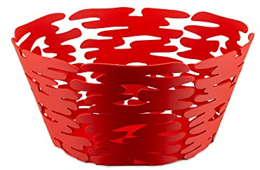 Alessi Barket runder Korb, Ø 21, rot