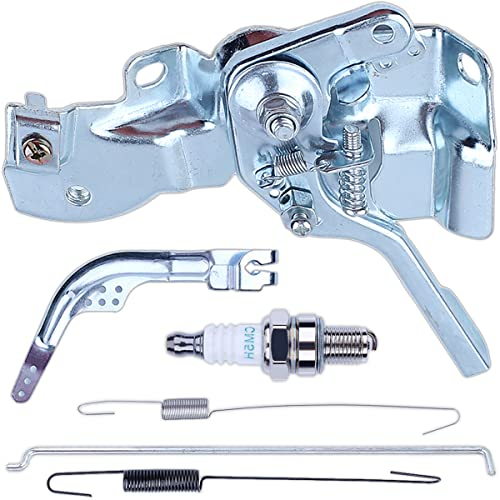 Adefol Valvola a Farfalla Ricambio per Motore Honda GX160 GX200 GX140 168F 5.5/6.5HP, Manetta + Braccio Regolatore + Asta Regolatore + Primavera Regolatore + Candela 6 in 1