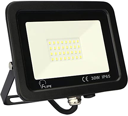 Mille Lucciole 35W LED Strahler Außen,3500LM Superhell Außenstrahler IP65 Wasserdicht Fluter 6500K Kaltweiß Scheinwerfer,LED Strahler für Hinterhof,Garage,Flur,Garten,Keine Bewegungsmelder【Schwarz】