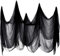Boao Halloween Gruseliges Tuch Dekorationen, Gruseliges Käsetuch Baumwolle Musselin Tücher für Halloween Party Innen Außen Gruselhäuser Türen (Schwarz, 85 x 197 Zoll)