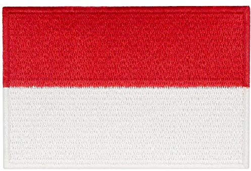 Indonesien Flagge National Bestickter Aufnäher zum Aufbügeln/Annähen