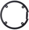 Fahrradkettenschutzring, mit Schrauben und Dichtungen Fahrradkette, Rad, Kurbelgarnitur, Schutzhülle, Zubehör für Mountainbikes Fahrrad für Shimanos M430 / M590 / M390 4-Loch schwarz
