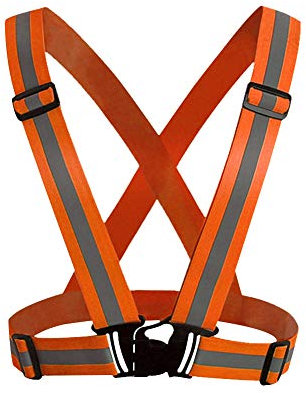 HYCOPROT Gilet di Sicurezza Riflettente per Adulti/Bambini, Giacca da Lavoro Regolabile ad Alta visibilità, Gilet, Attrezzatura Sportiva ad Alta visibilità,Confezione da 1