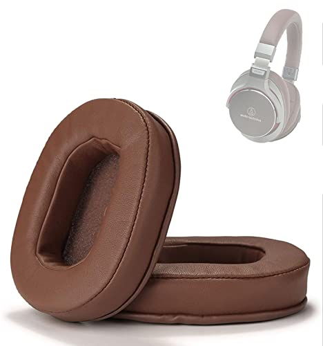Almohadillas de repuesto para auriculares Audio-Technica ATH-MSR7 M50X M20 M40 M40X M40X Auriculares, un par (marrón)