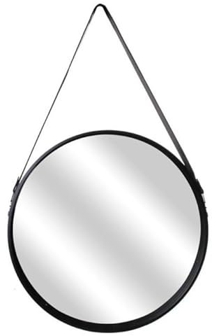 Paris Prix Miroir Rond Design Barbier 50cm Noir
