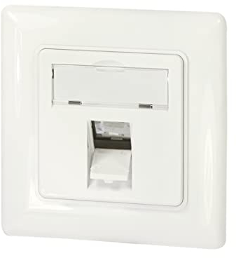 LogiLink Professional NK4053 LogiLink NK4053-Unterputzdose für 1 Keystone-Modul, designkompatibel, reinweiß (RAL 9010)