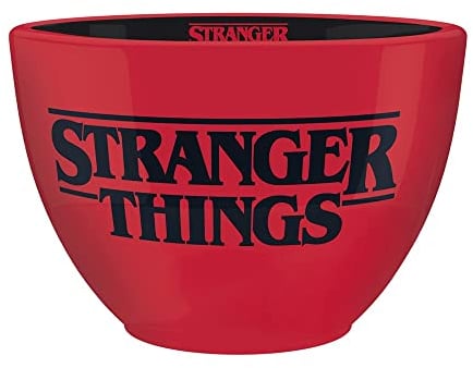 Pyramid International Grande tasse Huggy en céramique avec logo Stranger Things dans une boîte cadeau – Produit officiel, rouge, noir