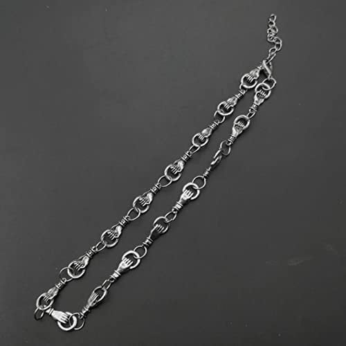 Wire Brambles Iron Thorns Peach Heart Choker Flame Necklace Women Hip-hop Gothic Punk Barbed Wire Thorns Chain Choker Gift