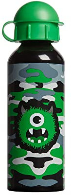 Tinc Green Monster Camo Reusable Metal Water Bottle - 500ml - Single Skinned - BPA Free (WBMCAHGR)