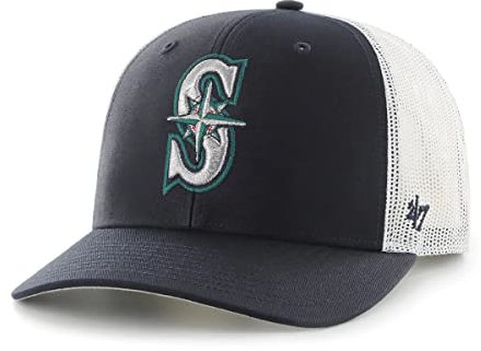 47 MLB Trucker Snapback verstellbare Mütze für Erwachsene, Einheitsgröße, Seattle Mariners, Marineblau, Einheitsgr��e
