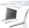 DuraClear Acrylic Laptop Stand for Desk - Ergonomic 6.3 CM Elevation Acrylic Laptop Riser for up to 21 Laptops - Organize Work Space with DuraClear Desk Accessories