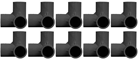Codo de PVC, accesorios de tubería de 3 vías de tamaño estándar, multifunción de 25 mm de diámetro interior para uso en interiores y exteriores