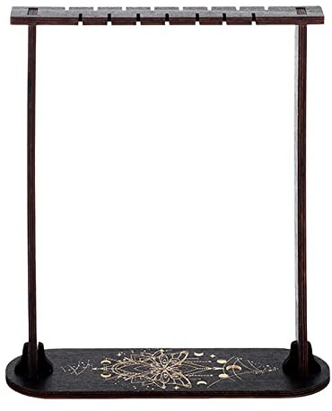 MagiDeal Portable en Bois Pendule Affichage Cadre Pierres présentoir pour coraux al décor à la Maison, Une