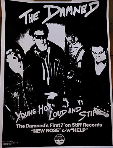 The Damned – Poster – Young Hot Loud and Stiff – 64 x 87 cm – Poster