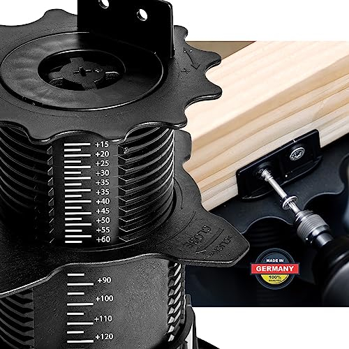 QUICK2FIX® Stelzlager höhenverstellbar 18-36mm (Größe M) - Dielenaufleger - | 36 Stk.)