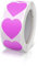Aufkleber Herz Lila Selbstklebende Herzform Etiketten Rolle 25mm klein Farbkodierung Heart Sticker liebe für Hochzeiten Scrapbooking Geschenke dekoration 500 Stück