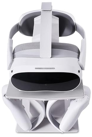 VR Stander Für Pico NEO3 / HTC Vive Focus3 Gläser Wand Lagerung Holder Stand Griff Wall Mount Storage Headset VR Gamepad Controller Travel(Pico NEO3 / HTC Vive Focus3,Schwarz) GS007