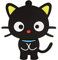 Tynerza Novelty and Cute Cat Shape 128GB USB 2.0 Flash Drive Pen Drive Memory Stick Storage Cool Thumb Drive U Disk Gift (Black)
