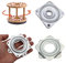 Drehteller Quadratischer,Stahlkugel Drehteller,Drehscheibe Drehteller Sitzdrehbasis 360°,Drehlager Drehbeschlag,für Stühle Hocker, Möbel, Fernsehtisch, Küchenregal,4pcs
