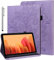 BOLELAW Funda para tablet Amazon Kindle Fire HD 8 y 8 Plus (12/10th Gen,2022/2020 lanzamiento) 8 pulgadas con lápiz capacitivo, función atril, piel sintética, funda para Kindle Fire HD 8 (morado)