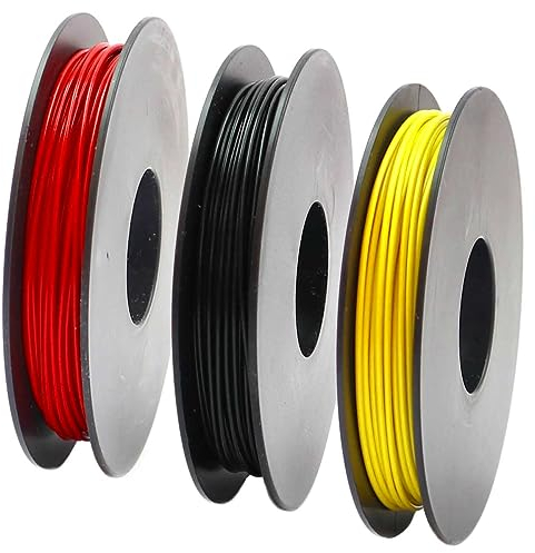 WITTKOWARE Zubehör zur Krippen-/Puppenstuben-Elektrifizierung (Kabelset, 0,25mm², 3x25m Spulen)