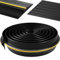 3m/10ft Garage Door Threshold Seal Strip Flexible PVC Rubber DIY Bottom Seal Strip Weather Stripping Deters Insects and Fallen Leaves (100mm*23mm(3M))