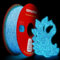 RepRapper Glitter Glow in The Dark Blue 3D Drucker Filament, Shiny Galaxy 1KG PLA Filament (2.2lbs) 1.75mm, Sparkle Laser Series 3D Druck Filament für 3D Drucker