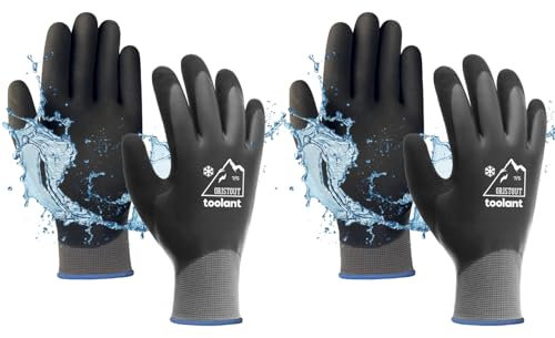 Waterproof Winter Work Gloves for Men and Women, Touchscreen, Freezer Gloves, Thermal Insulated, for Cold Weather