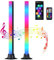 G-STORY Barra de luz LED RGB inteligente mejorada de 42 cm, luz de ritmo de sincronización de música activada por voz con aplicación y control remoto, para juegos, PC, TV, fiesta (paquete de 2)