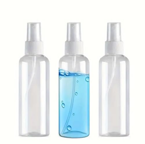 Kjzeex 3 Pcs Travel Bottles, 20ml Mini Spray Bottles,Atomiser Spray Bottle,Reusable Plastic Mini Travel Sprayer Bottles Set, Small Refillable Containers for Traveling,Cosmetic,Perfume,Essential oil