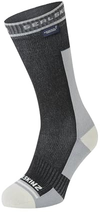 SEALSKINZ Holverstone Waterproof Mid Length Lightweight Running Sock