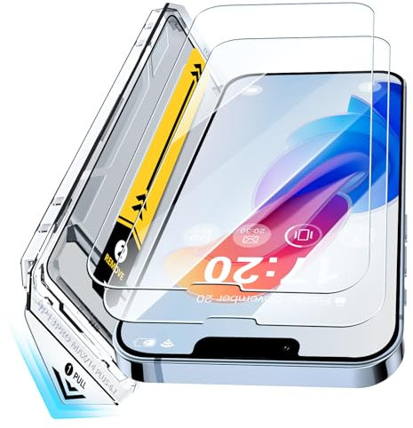 BENTIACC 9H+ Tempered Glass Screen Protector for iPhone 13 Pro Max/14 Plus– 2 Pack, Ultra-Thin 0.33mm Full Coverage, Bubble-Free Installation, Auto-Dust Removal, Case-Friendly, Clear HD Protection