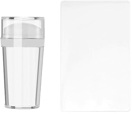 Stamper French Tip Tool Tampon en silicone pour vernis à ongles Transparent