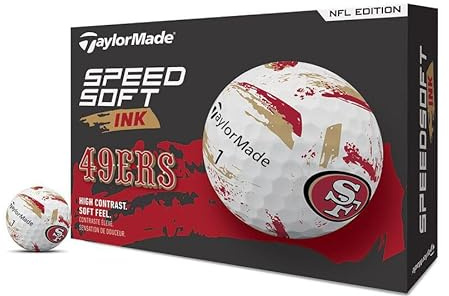 TaylorMade Golf Speed Soft Ink NFL San Fransico 49ers Dozen