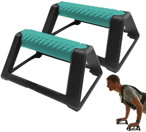 Push-Up Liegestütz-Griffe; Kompakte Trainings-Griffe Fitness-Rack für Ganzkörper-Training & Effektive Liegestützen; Krafttraining inkl, iegestützgriffe mit ergonomischem Griff und hochbelastbarem
