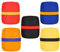 Qukaim 5 Pack Thick Foam Mic Covers, Colorful Microphone Windscreens for Handheld Microphones, Karaoke and DJ Stage Performance, Sponge Cover