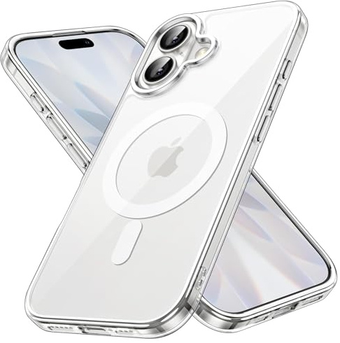 KK KENIK Case For iPhone 13 Mini, Clear Shockproof Strong Magnetic Compatible, Hybrid Transparent Protection, Compatible phone For iphone 13 Mini