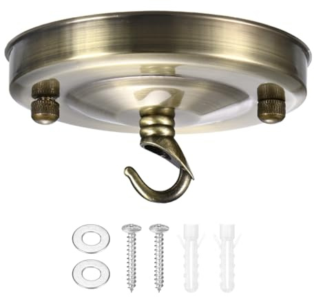 M METERXITY Light Canopy Kit 4.3in Replacement Cover Plate, Bronze Tone | for Chandelier Fixture, Pendant Light, Swag Light, Ceiling Hooks Cover Plate