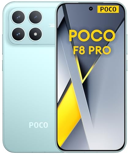 XIAOMI POCO F8 Pro 5G Smartphone 12GB+256GB, Snapdragon® 8 Elite, 6.59 120Hz Ultra-clear Amoled Display, 6210mAH Battery, 50MP Triple Camera, Blue (2 Years Warranty+No In-box Charger)