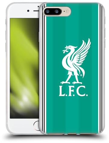 Head Case Designs Officially Licensed Liverpool Football Club Third 2025/26 Kit Gel Case [Military Grade Protection] Compatible with Apple iPhone 7 Plus/iPhone 8 Plus and Compatible with MagSafe
