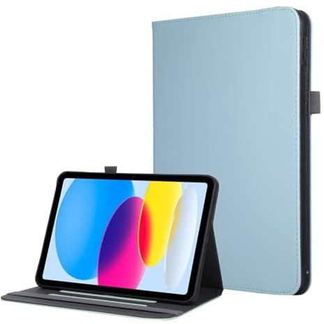 compatibile per iPad 10a generazione 10.9 2022 (colore: azzurro) Custodia posteriore in pelle intelligente