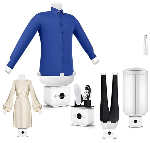 Portable Steam Automatic Ironing Machine with 360°Circulating Heat Portable Clothes Dryer Steam Ironer for Home Use(Set-4)