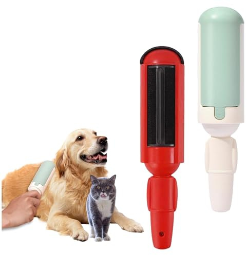 2PCS Pet Hair Remover Roller - Reusable Lint Remover,Carpet Pet Hair Remover,Lint Roller for Pet Hair on Clothes,Carpet,Car,Cat,Dog,Hair Fluff Removal Tool,Easy to Clean for Furniture,Sofa,and Bedding