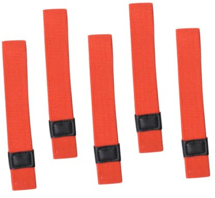5 Stück Gummiband für Lunchboxen, Elastisch, für Doppellagige Boxen | Polyester und PU Leder, Sichere Befestigung Beim Transport, für Pendeln und Ausflüge